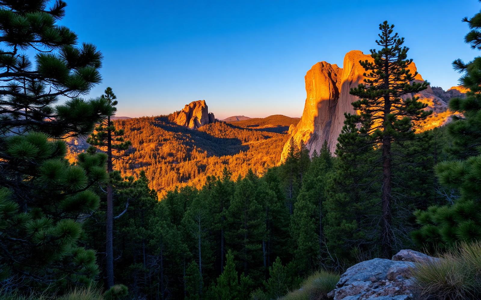 Black Hills landscape at golden hour